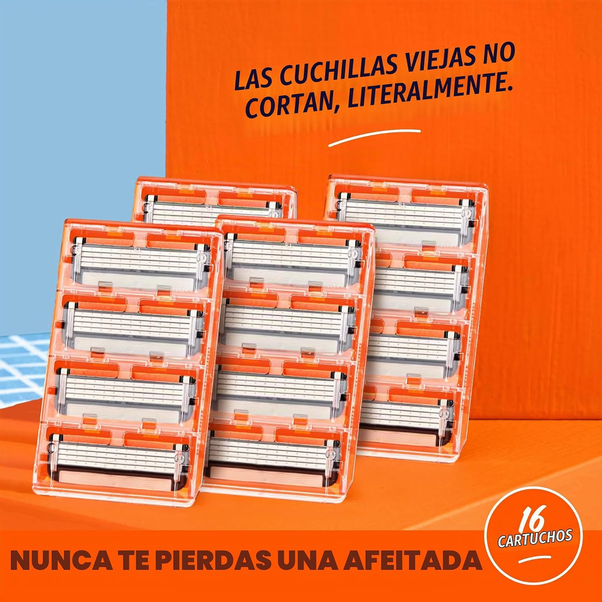 Dollar Shave Club - 4 recambios de maquinilla de afeitar (16 unidad...