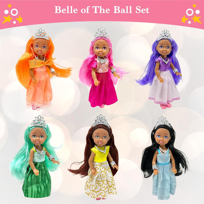 Set de Muñecas Pequeñas con Mini Muñecas de Princesa para Niñas \u2...