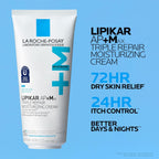 La Roche-Posay Lipikar AP+ - Crema hidratante triple reparadora, lo...