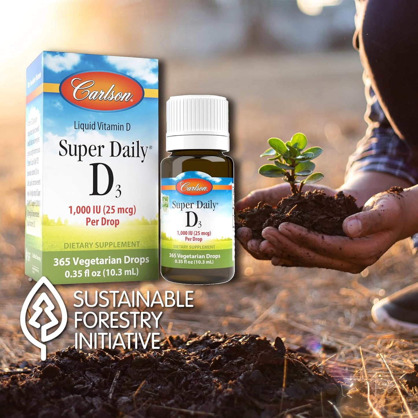 Carlson - Super Daily D3, 6000 UI (150 mcg) por gota, vitamina D3 l...