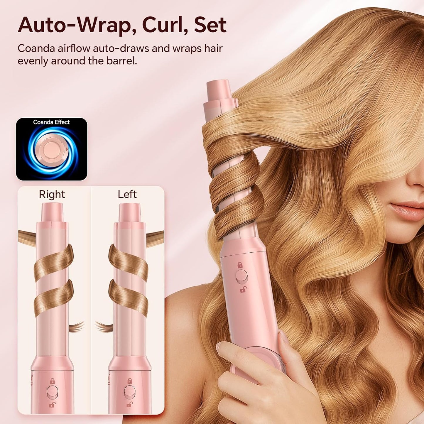HydraStyl 5 en 1 Air Styler, secador de pelo de alta velocidad y ce...