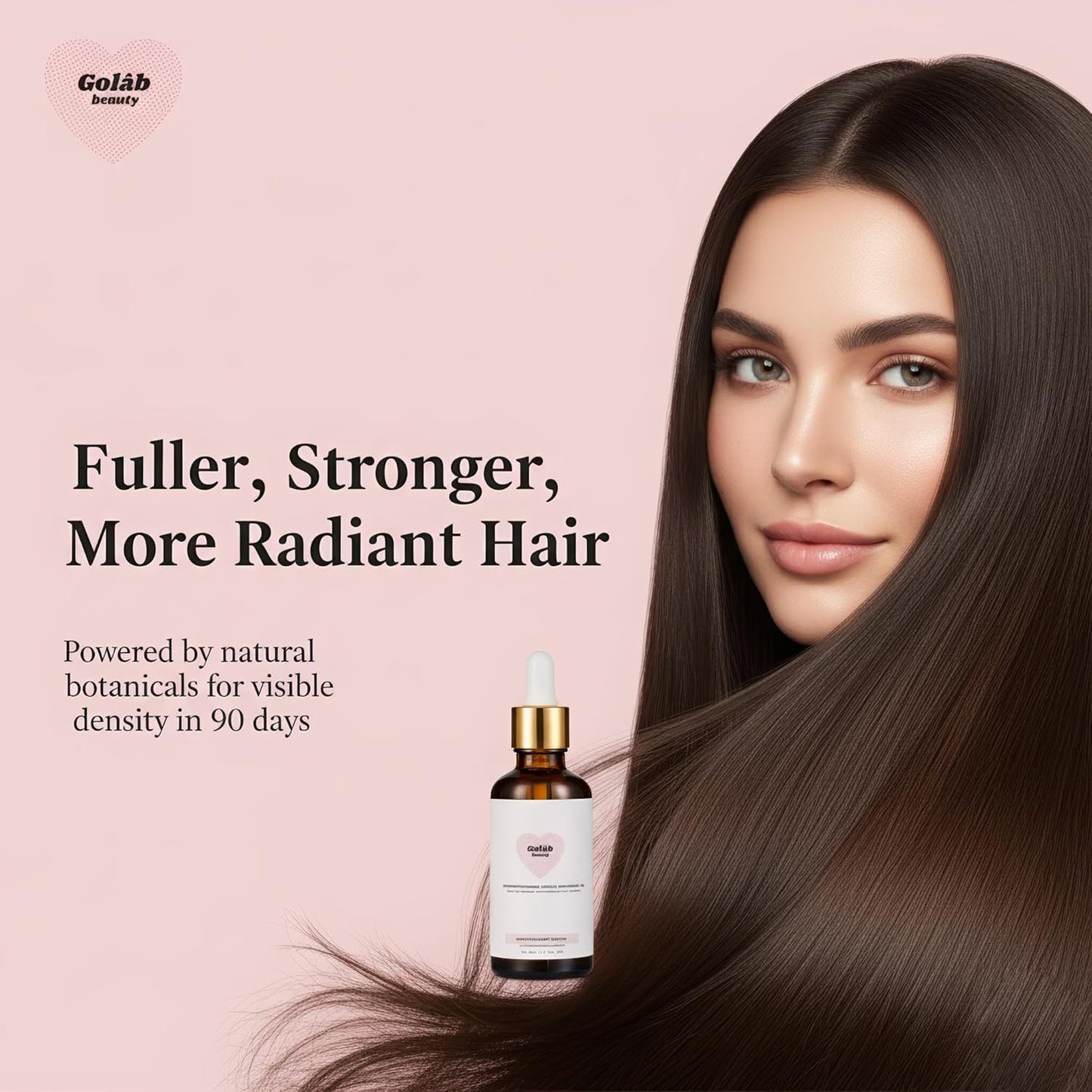 Golab Beauty Aceite para el cabello, tratamiento para el cuero cabelludo de romero, orgánico, vegano, crecimiento y reparación para puntas abiertas y tratamiento del cuero cabelludo seco