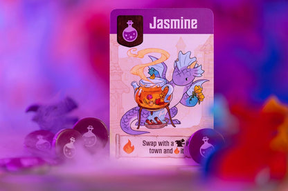 Juego de mesa Flamecraft | Juego de estrategia de fantasía de dragones para la diversión familiar para niños y adultos a partir de 10 años 1-5 jugadores Tiempo de juego promedio 60 minutos Hecho por