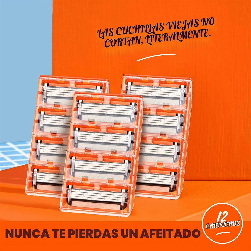 Dollar Shave Club - 4 recambios de maquinilla de afeitar (12 unidad...