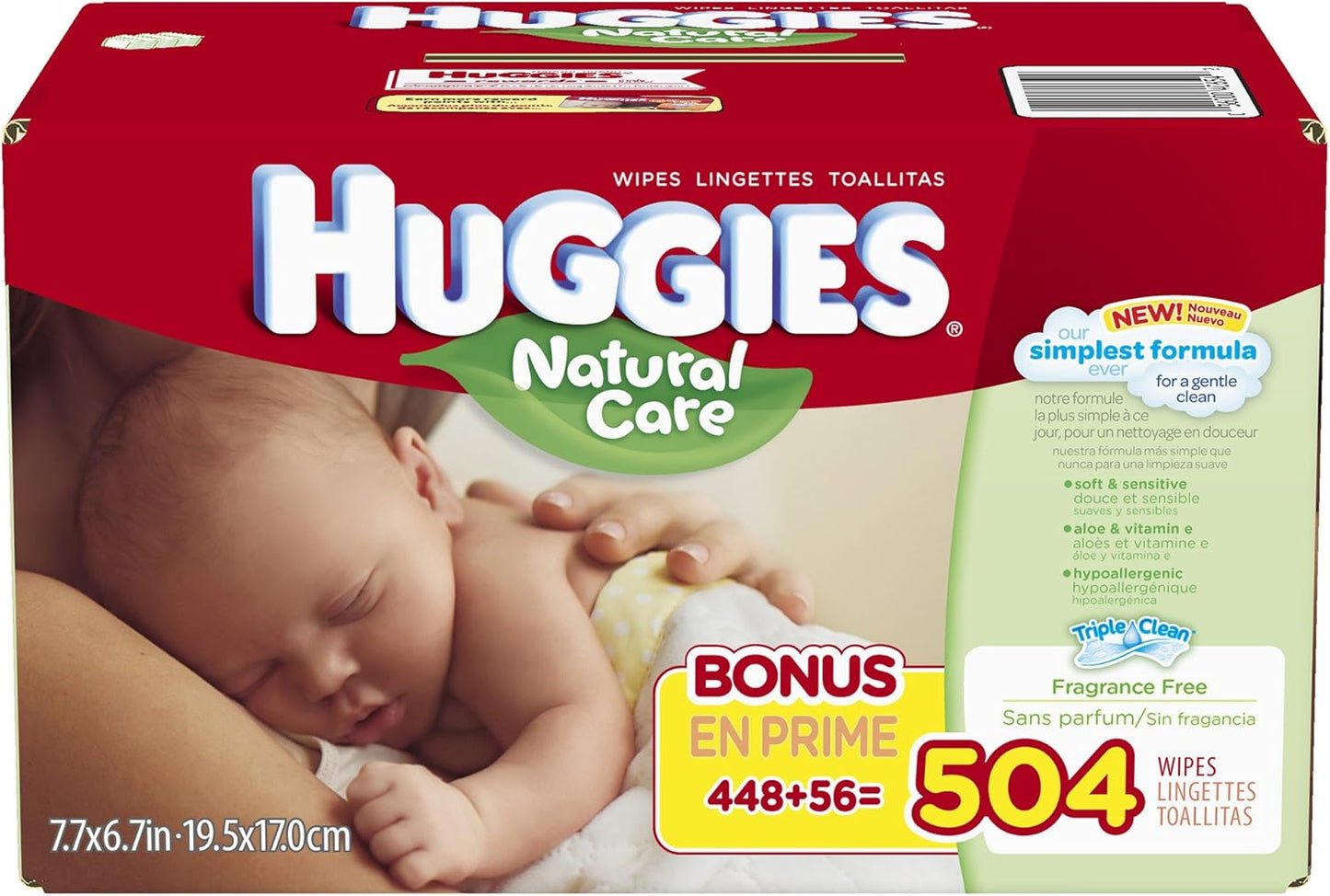 Huggies Toallitas naturales para bebés, recargas, 504 unidades