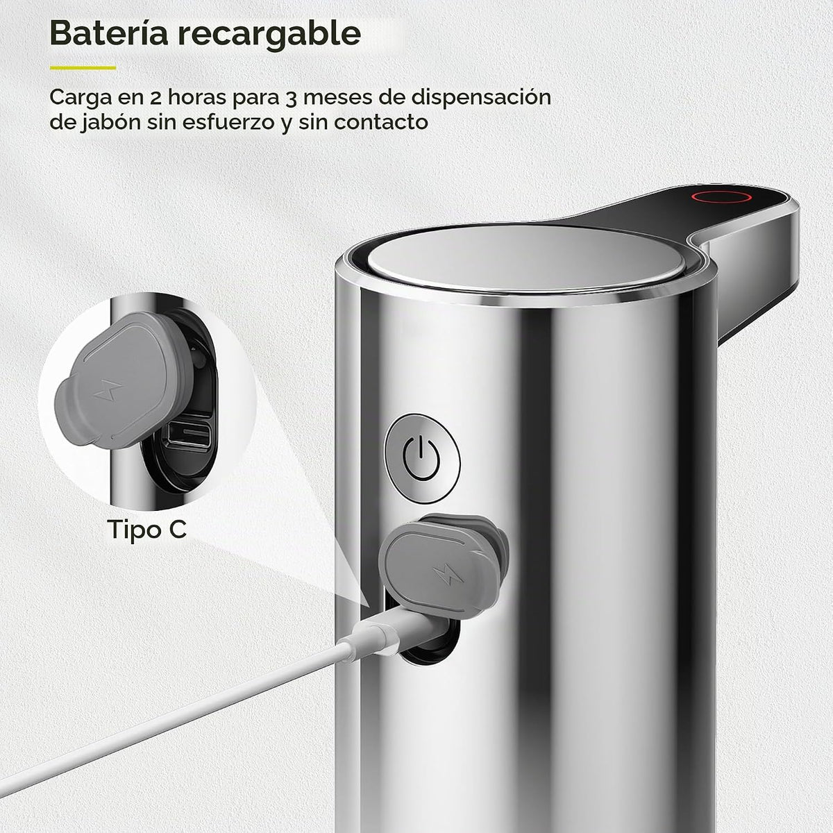 EKO Aroma - Dispensador automático de jabón líquido de 9 onzas líqu...