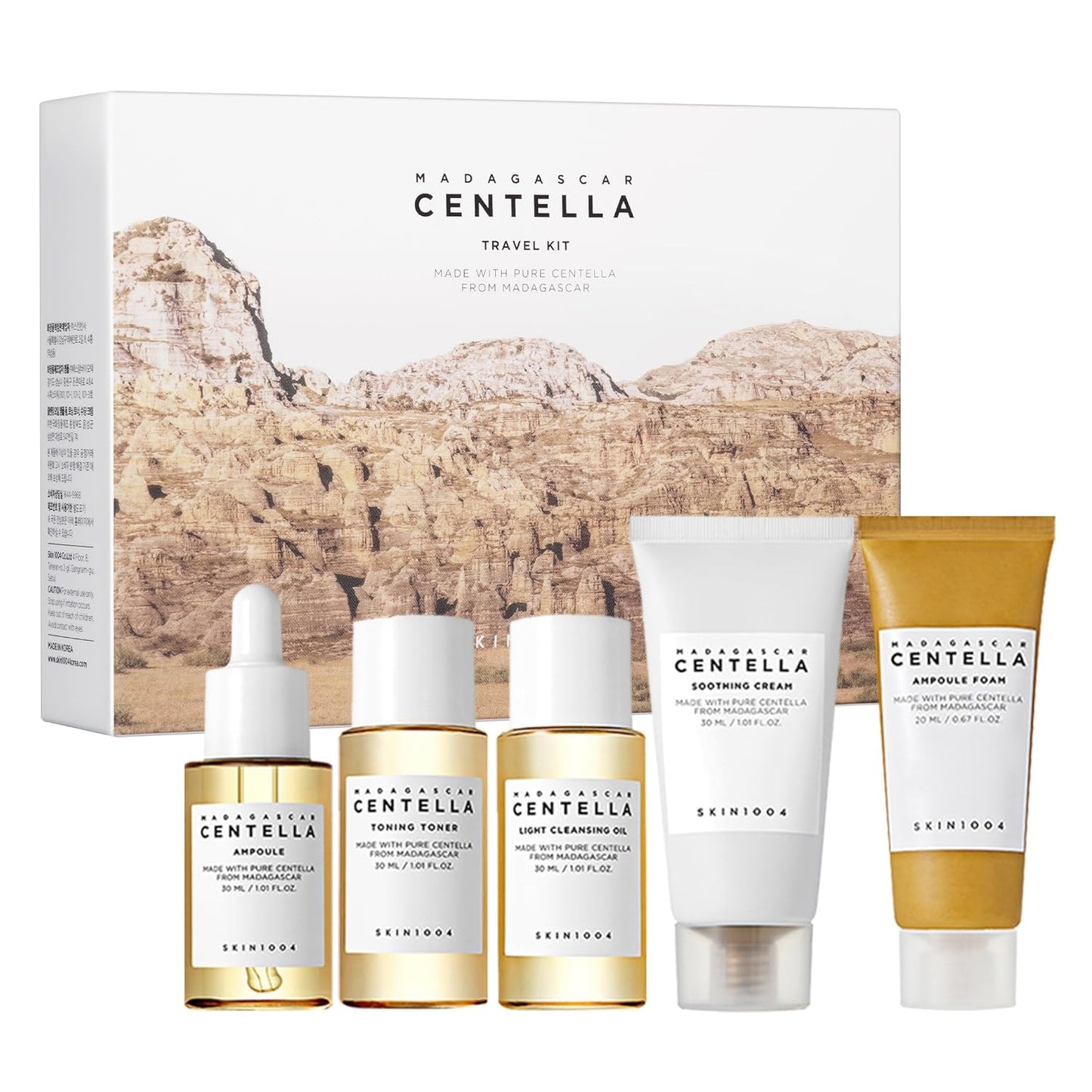 SKIN1004 Centella - Kit de viaje, juego coreano para el cuidado de...