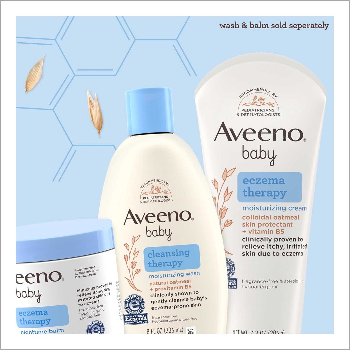 Aveeno Baby Mommy &amp; Me - Set de regalo diario para el baño, inc...