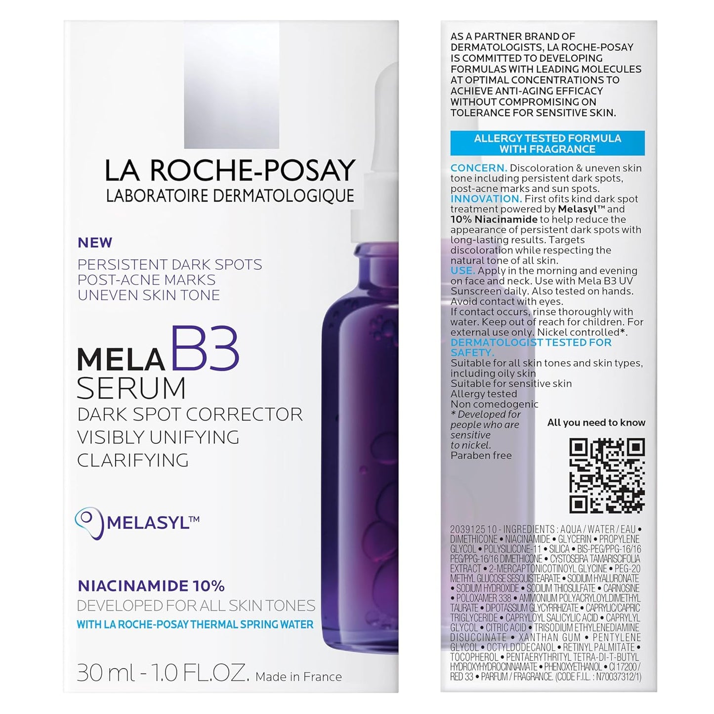 La Roche-Posay Mela B3 Serum, Dark Spot Corrector With Anti-Aging M...