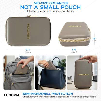 Lunovia Hard Shell Tech Organizer - Funda protectora de viaje para...