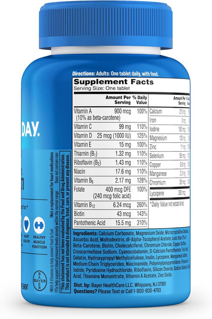 One A Day Suplemento multivitamínico para hombre con vitamina A, vi...