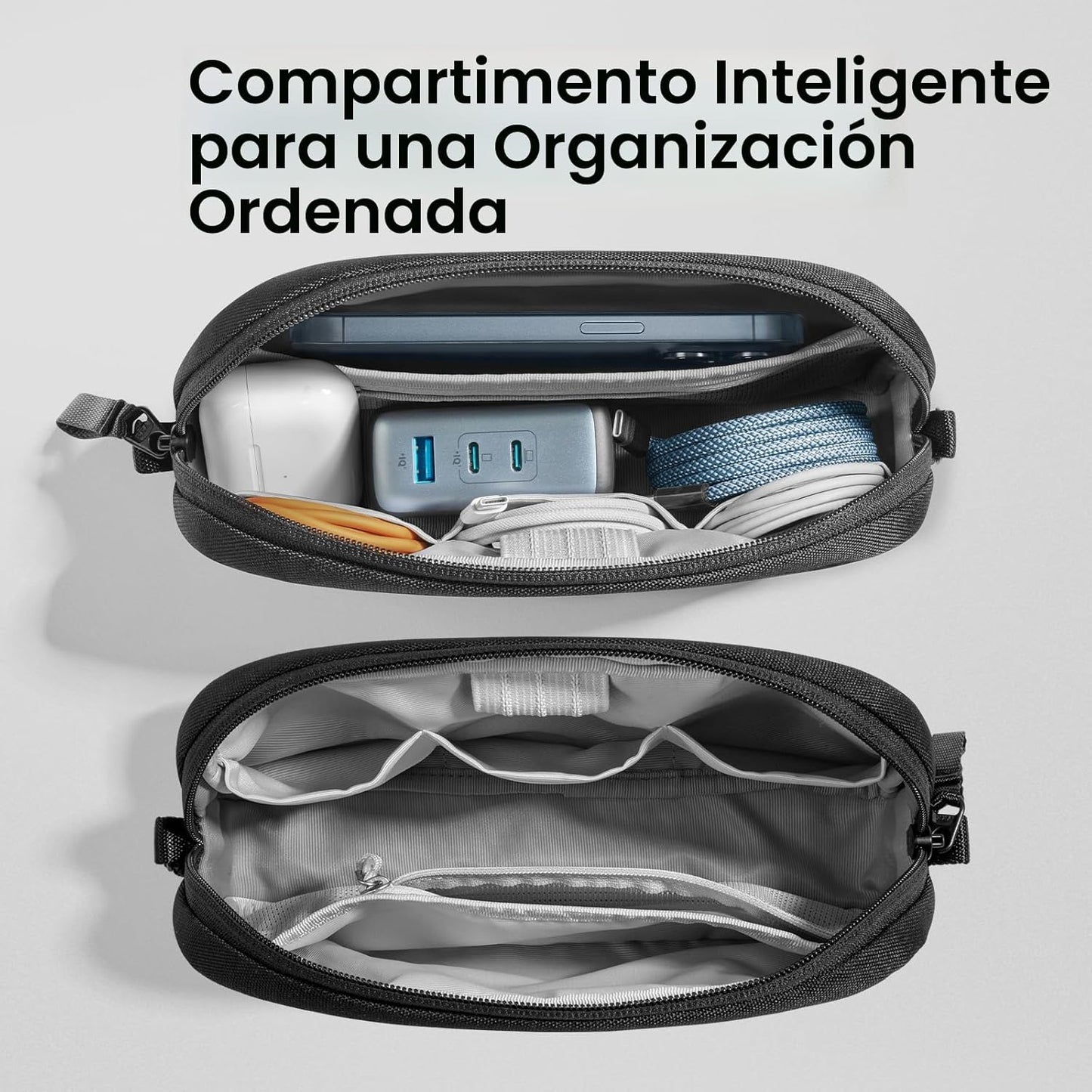 tomtoc Organizador de Electrónicos Estuche de Viaje, Bolsa de Viaje...