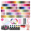 VANREESA Kit de esmalte de uñas de gel con luz UV, 53 piezas, juego...