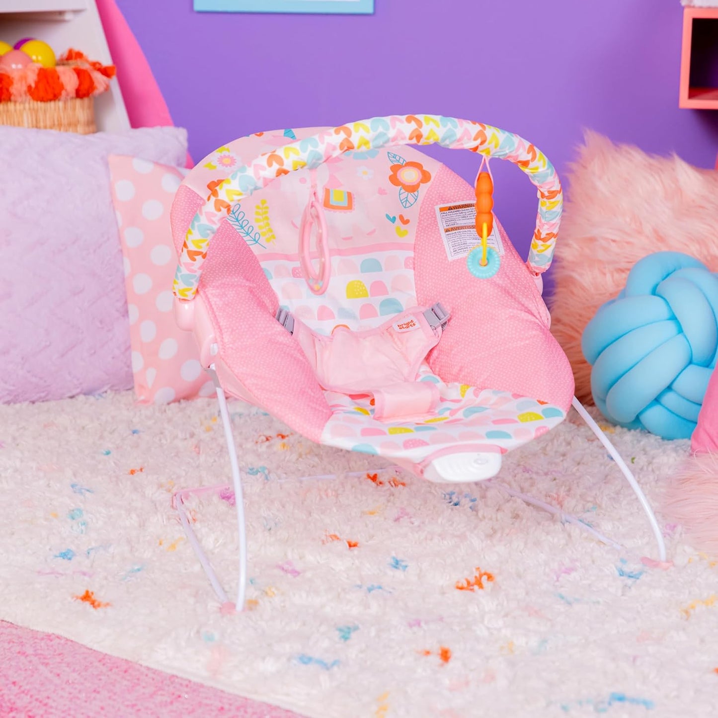 Bright Starts Silla Mecedora para Bebé con Vibraciones Relajantes -...