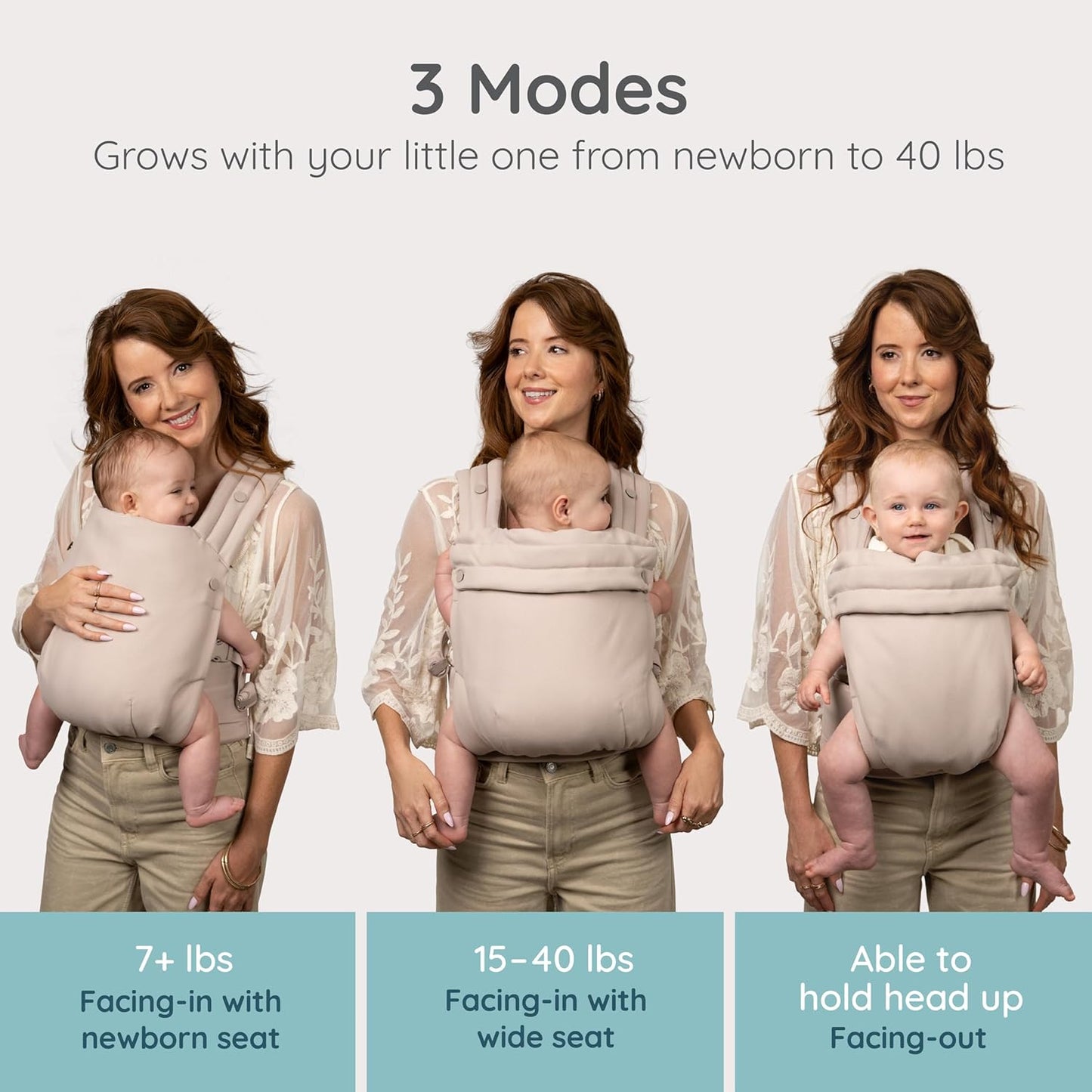 Infantino Honey Blossom - Portabebés ergonómico para bebés a niños...