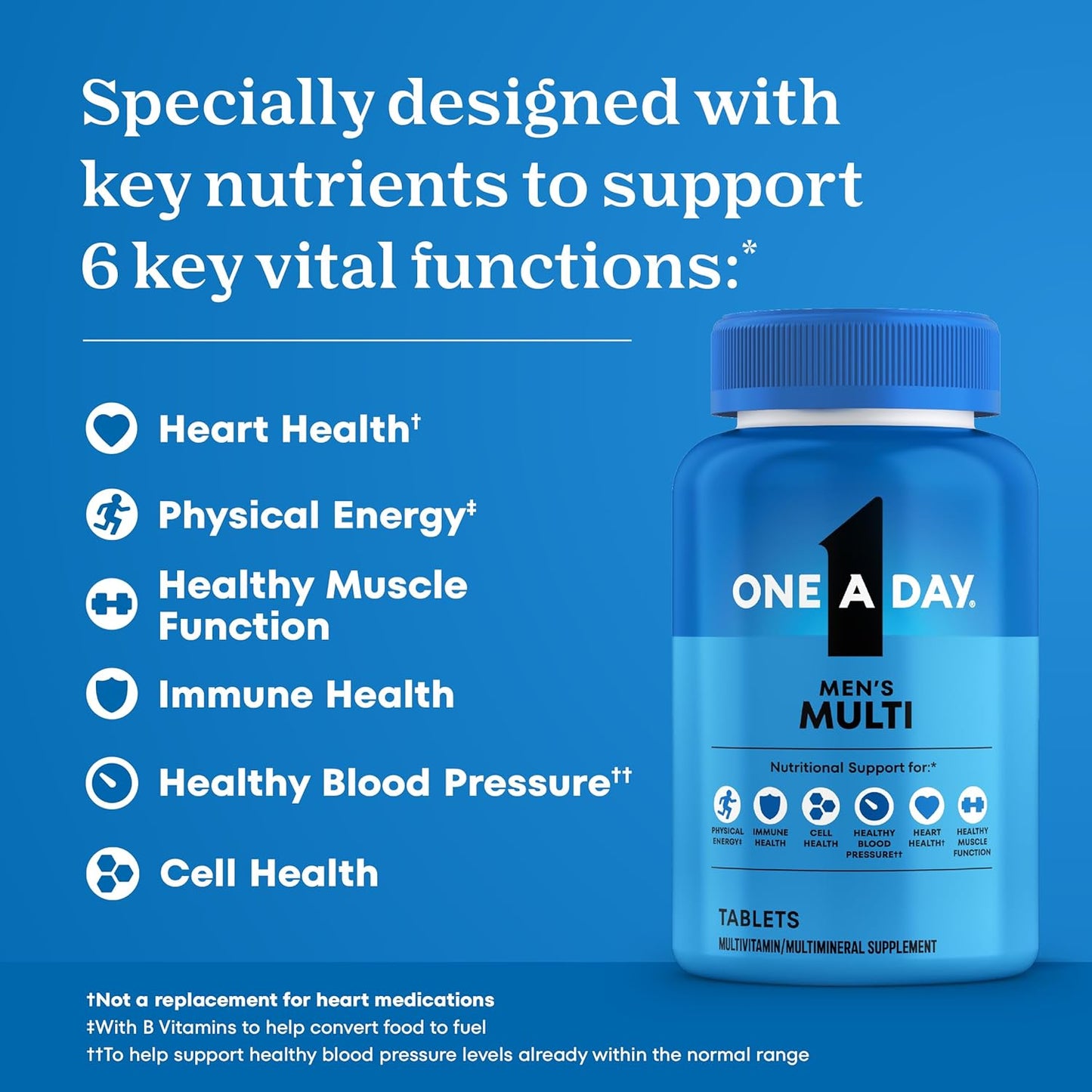 One A Day Suplemento multivitamínico para hombre con vitamina A, vi...