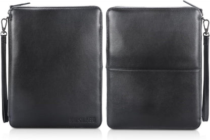 Polare - Organizador de cables de viaje de cuero de grano completo,...