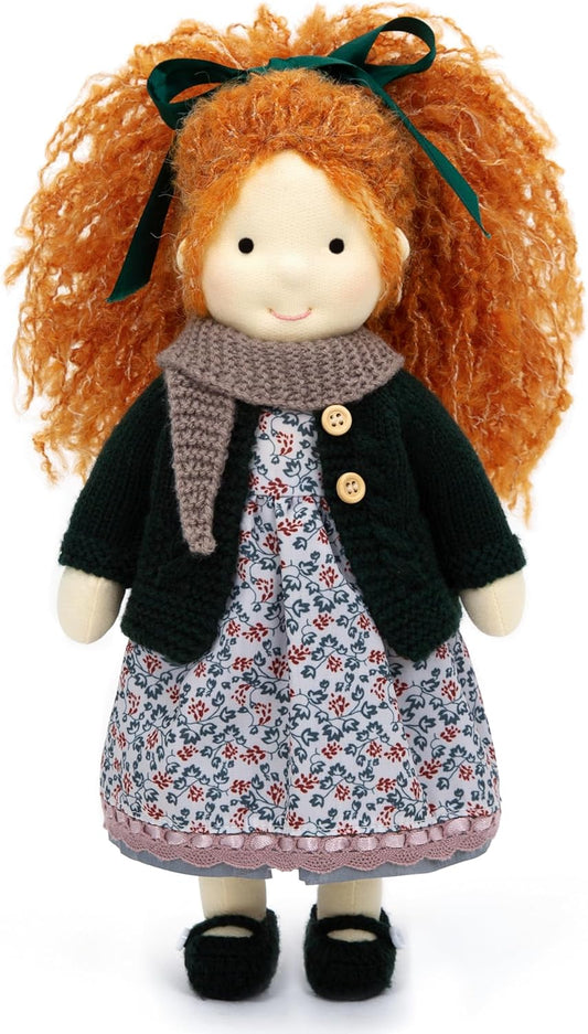 BlissfulPixie Muñeca Waldorf hecha a mano- Diana 12", Muñeca de...