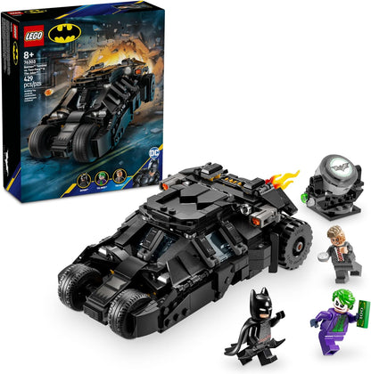 LEGO DC Batman Tumbler vs. Dos Caras y El Guasón Set de Construcción de Juguetes - Vehículo de Superhéroe Batmóvil de El Caballero de la Noche para Niños, Niños y Niñas, Edades 8+ - Idea de Regalo