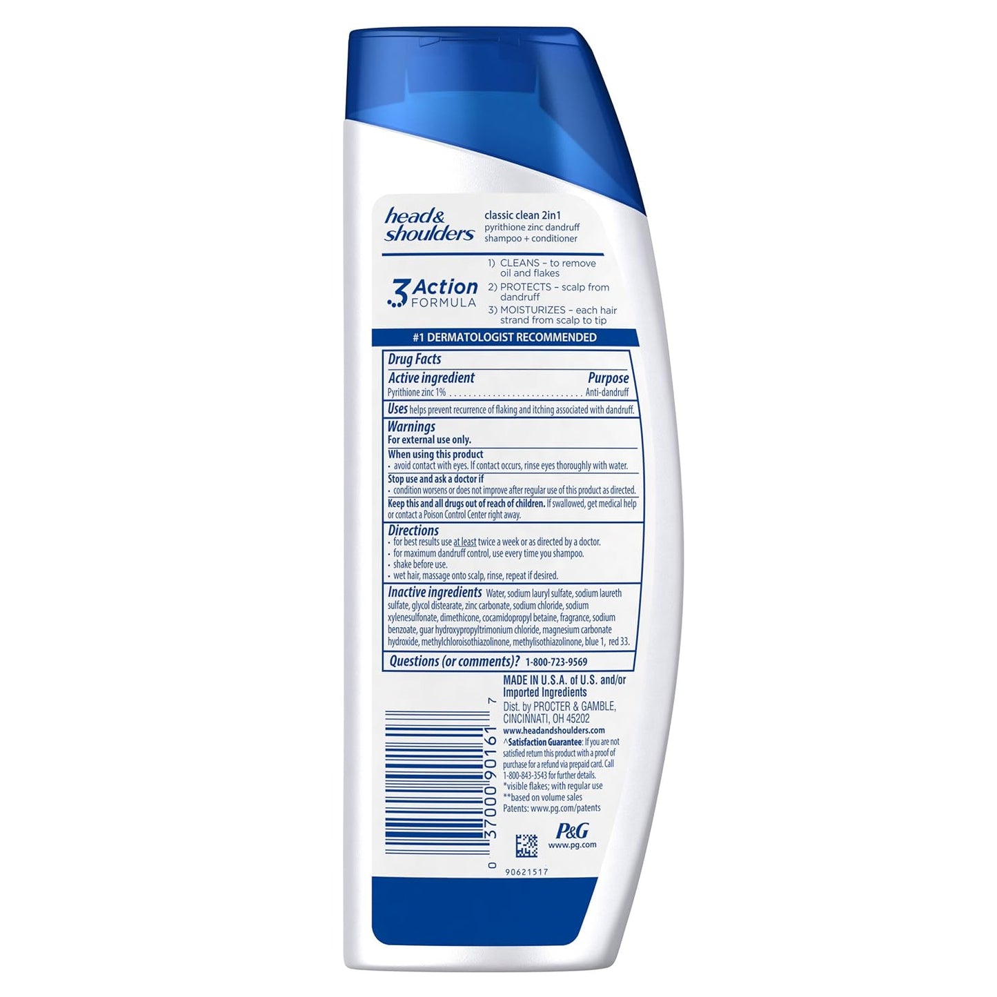 Head and Shoulders Classic Clean Champú anticaspa 2 en 1 + acondici...
