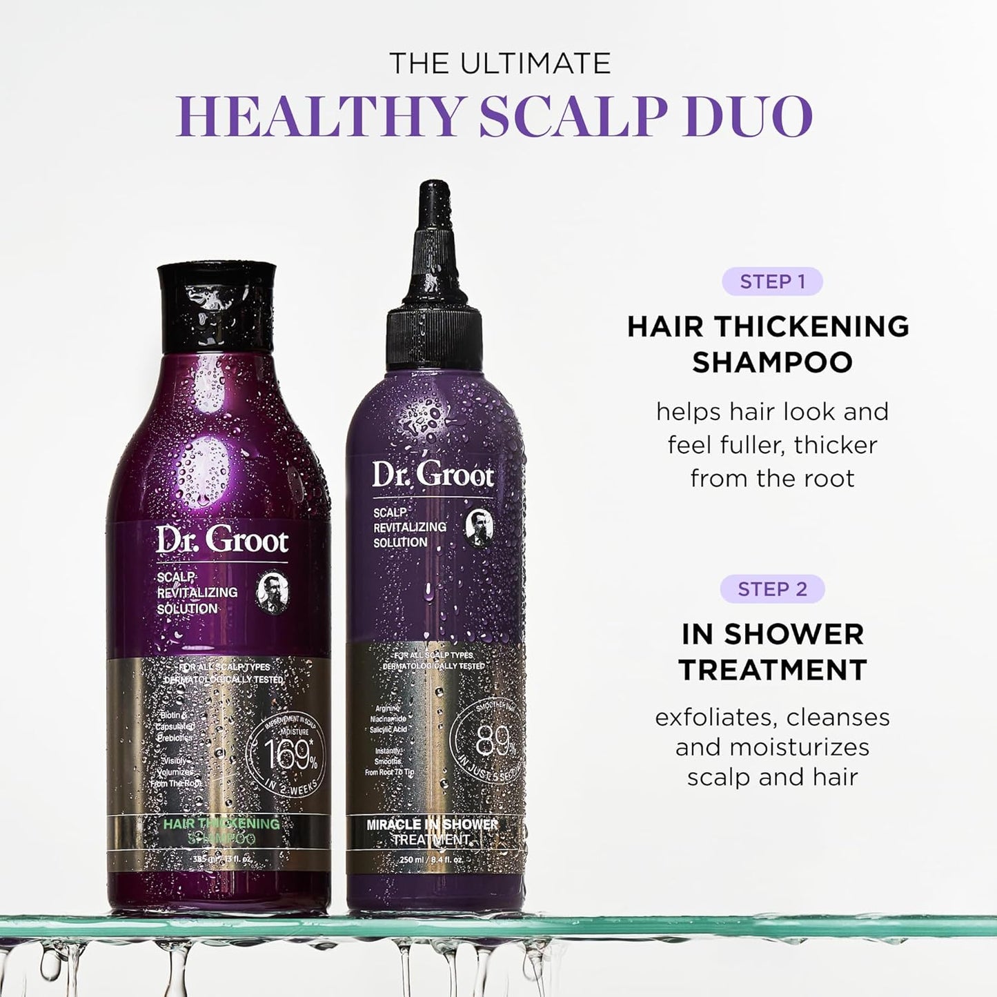 Dr. Groot Miracle in Shower - Tratamiento hidratante para la pérdida del cabello, enjuague coreano para el cuidado del cabello, aceite de romero para un cabello suave y saludable en 5 segundos, solución revitalizante del cuero cabelludo