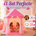 Tienda de campaña ORIAN Princess para niñas, tienda de juegos rosa...