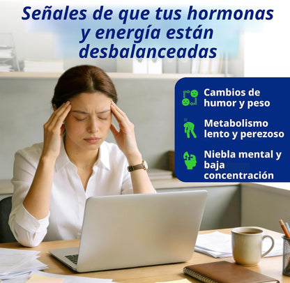 Suplemento con yodo para tiroides, fórmula para metabolismo, energí...