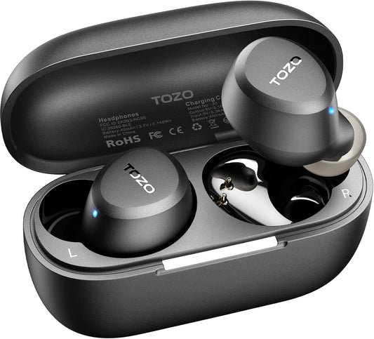 TOZO Auriculares inalámbricos A1 Bluetooth 5.3 de peso ligero en el...