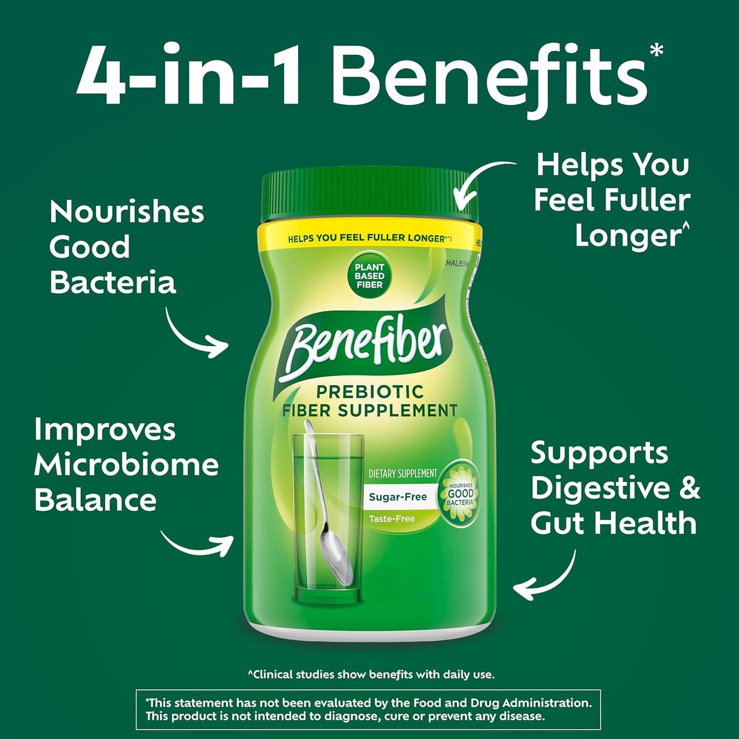 Suplemento de fibra Benefiber, sin azúcar, NOV01383, 1, 1