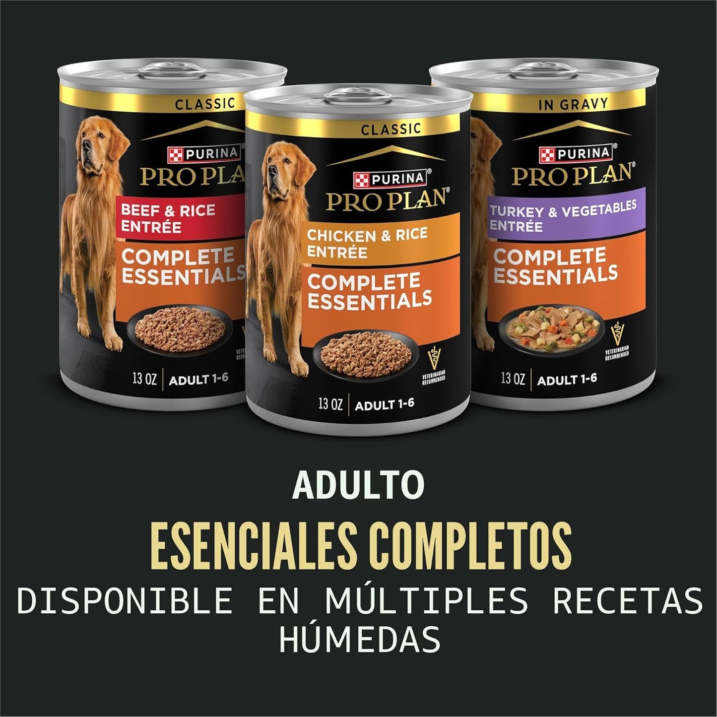 Purina Pro Plan Complete Essentials - Alimento seco para perros con...