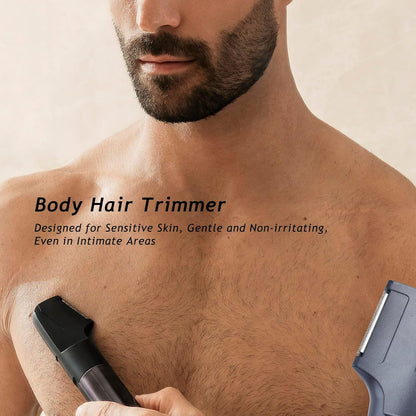 Cortadora de barba para hombres, juego de afeitadoras eléctricas y...