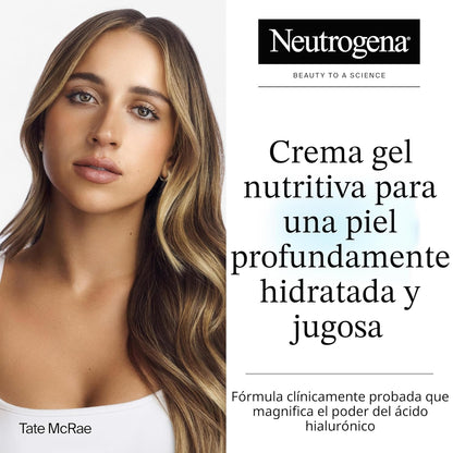 Neutrogena Hydro Boost Gel Cream, hidratación de 48 horas para piel...