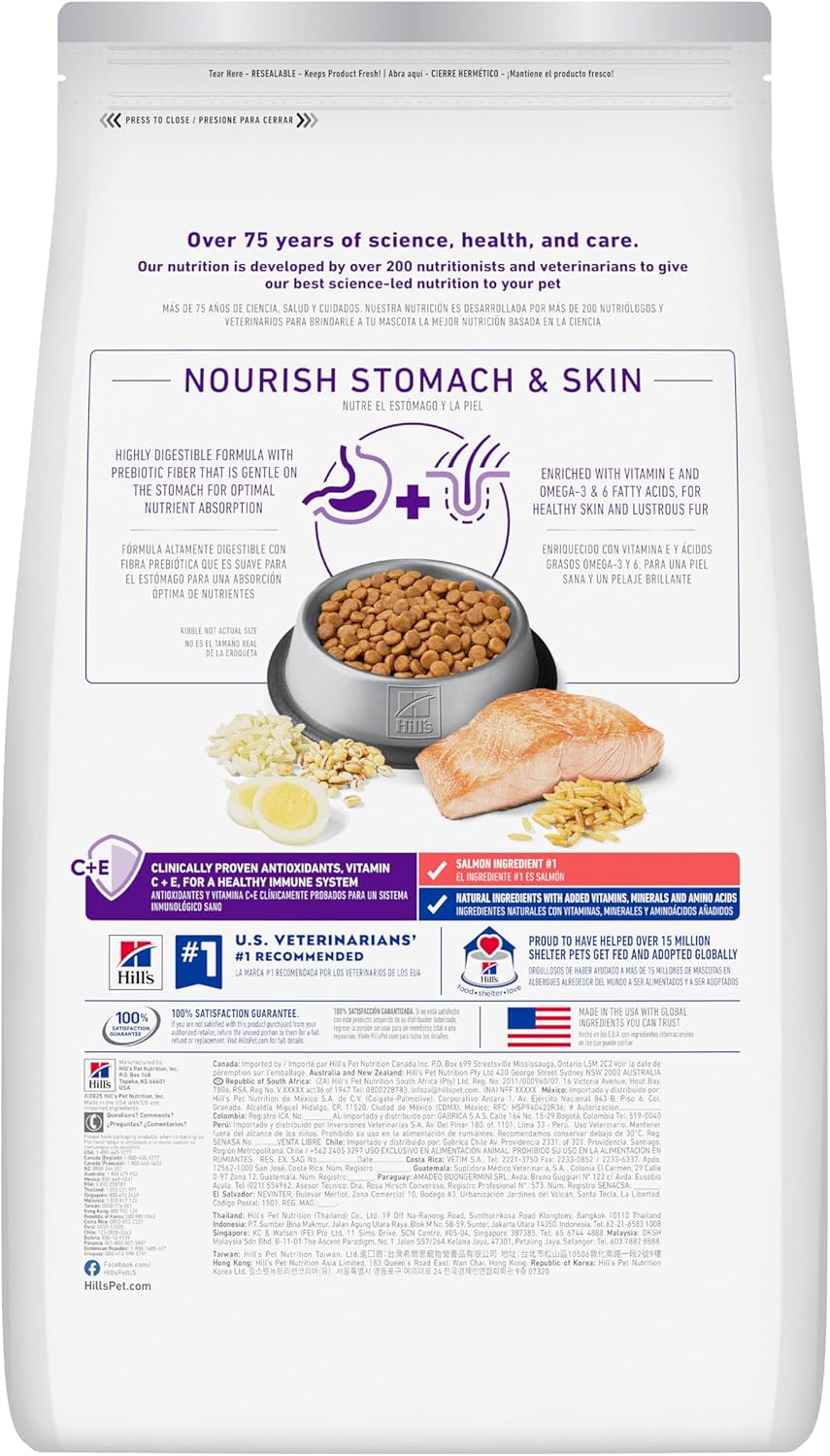 Hill's Science Diet Alimento seco para gatos adultos de 1 a 6 a...