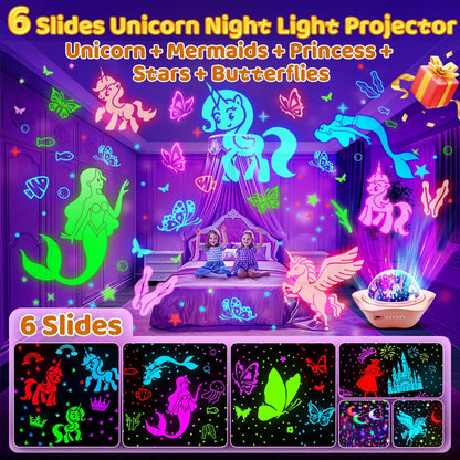 Juguetes de unicornio: 6 diapositivas + 96 proyecciones, proyector...