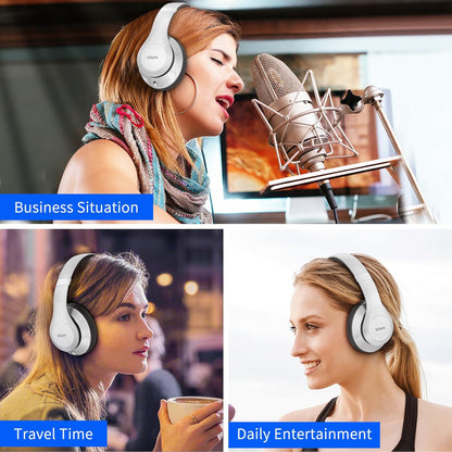 Uliptz Auriculares Bluetooth inalámbricos, tiempo de reproducción d...
