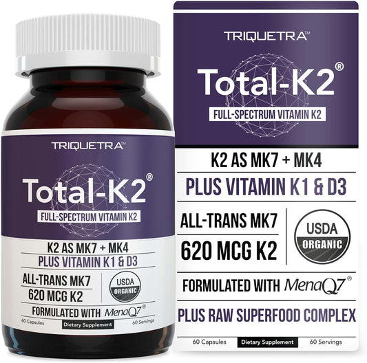 Total K2® | Vitamina K2 como MK7 y MK4 | Más K1 y Cofactor de Vitam...