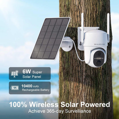 Cámara de seguridad solar celular 4G LTE inalámbrica para exteriore...