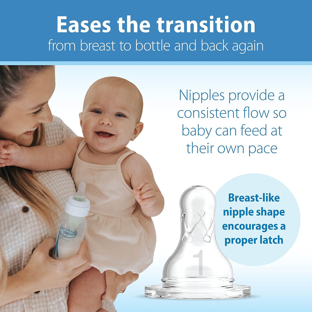 Dr. Brown's Natural Flow Anti-Colic Options+ Biberón estrecho,...