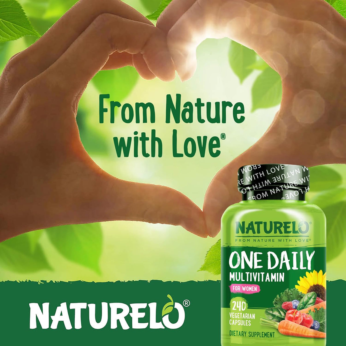 NATURELO One Daily Multivitamínico para mujeres con vitamina B12, 2...