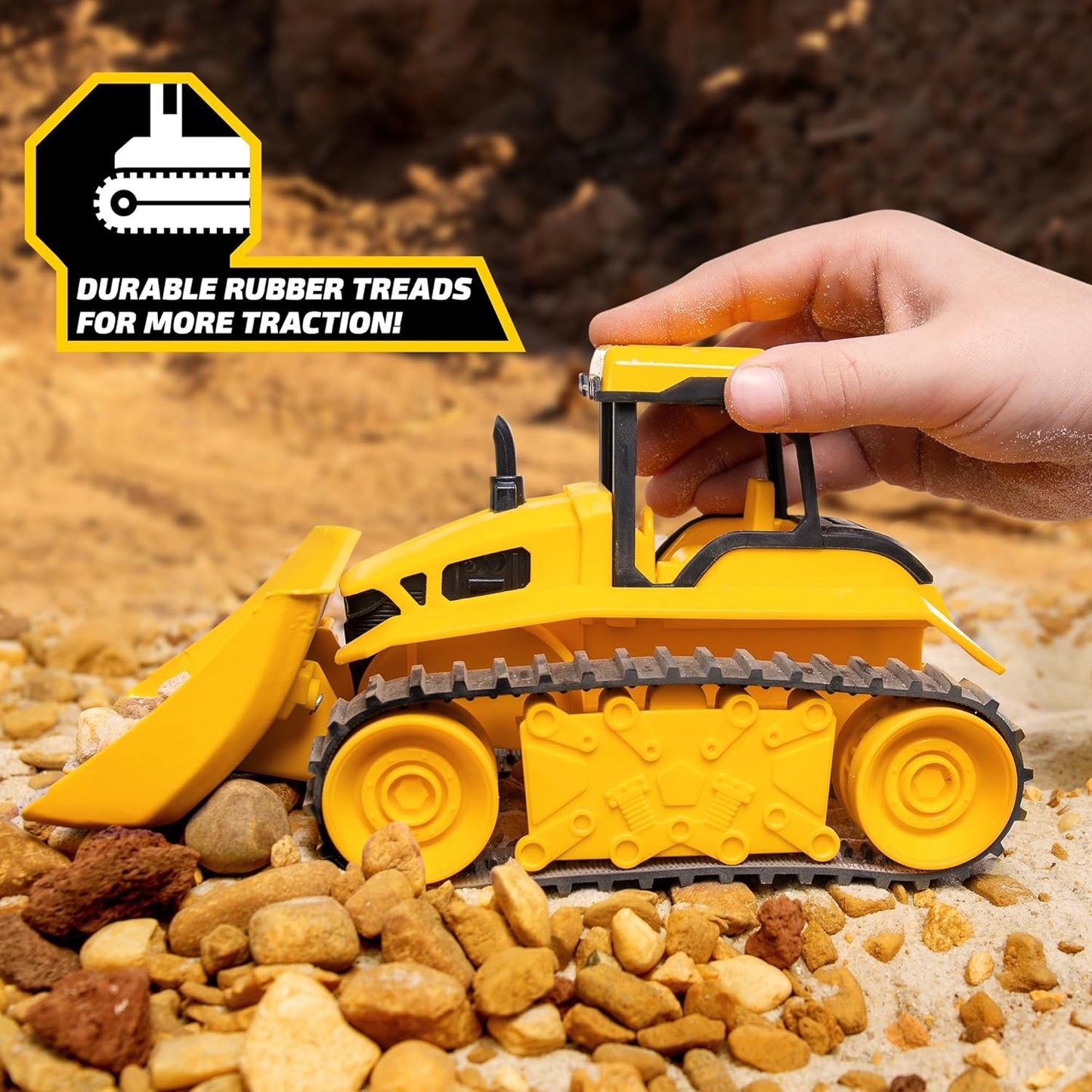 Tonka - Steel Classics Giga Series - Camión volquete y bulldozer, p...