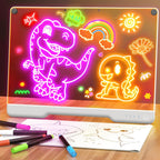 Tablero de notas LED recargable de 16 pulgadas, 7 modos de luz de c...