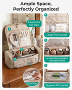 BAGSMART Organizador de herramientas para el cabello, bolsa de viaj...