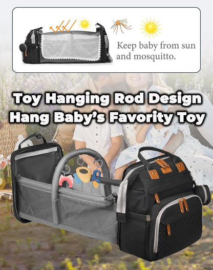 Astro alan - Bolsas de pañales para bebé con cambiador, mochila imp...