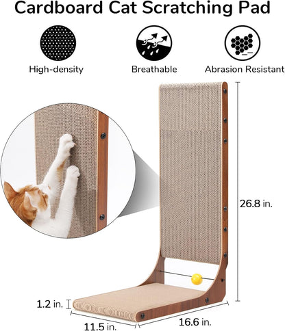 FUKUMARU Rascador para Gatos, Almohadilla para Rascar de 26.8 Pulga...