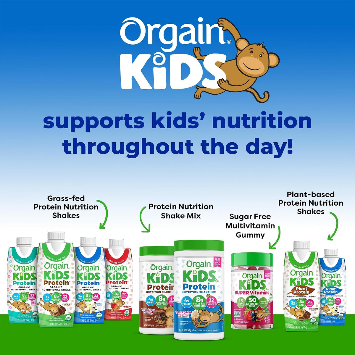 Orgain Organic Kids - Batido nutricional de proteínas, cereales fru...