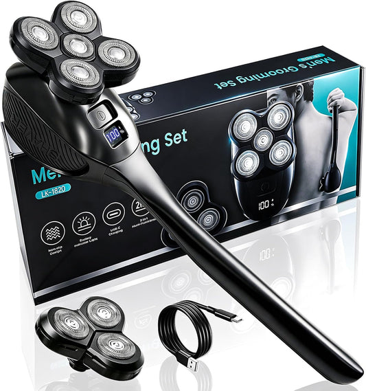 Afeitadora de espalda para hombres, afeitadora eléctrica recargable...