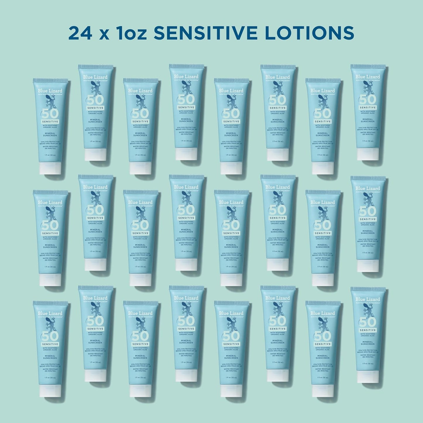 Blue Lizard Sensitive Mineral SPF 50 Loción de protección solar, 10...