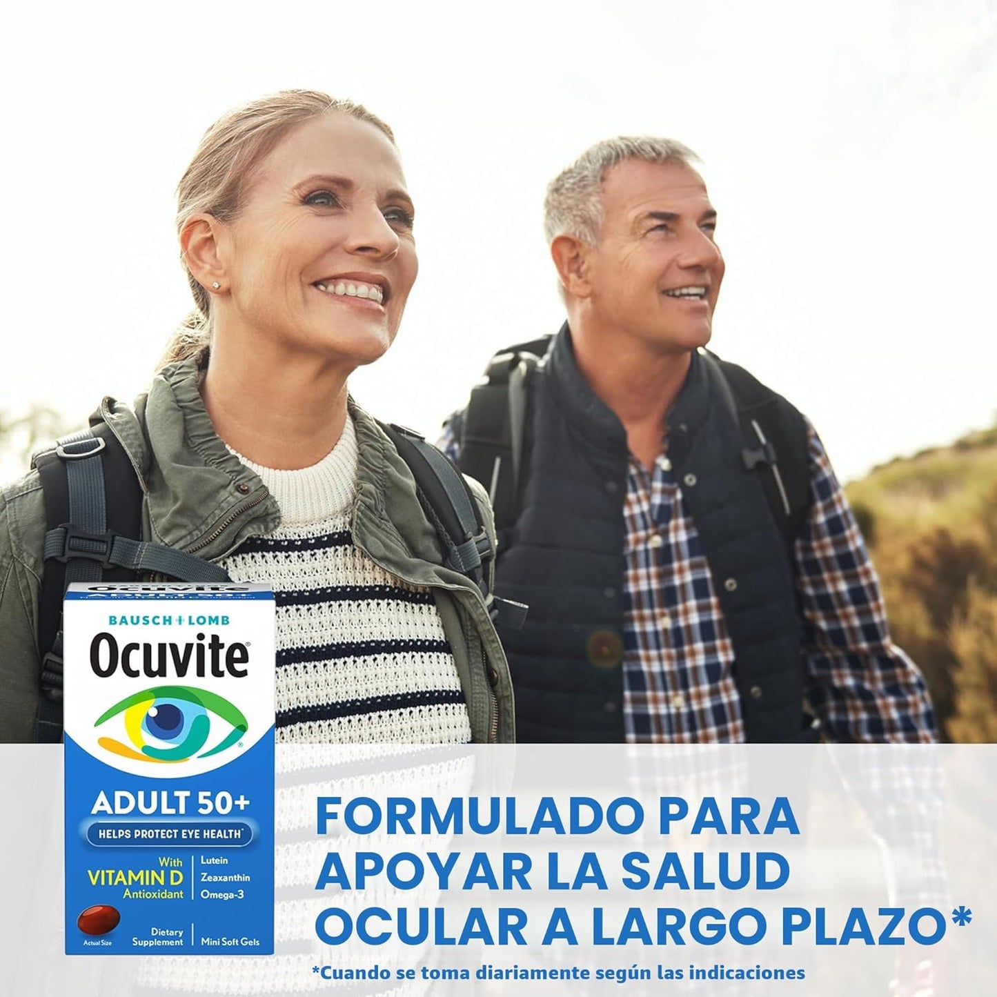 Bausch + Lomb Ocuvite Adult 50+ Suplemento de vitaminas y minerales...