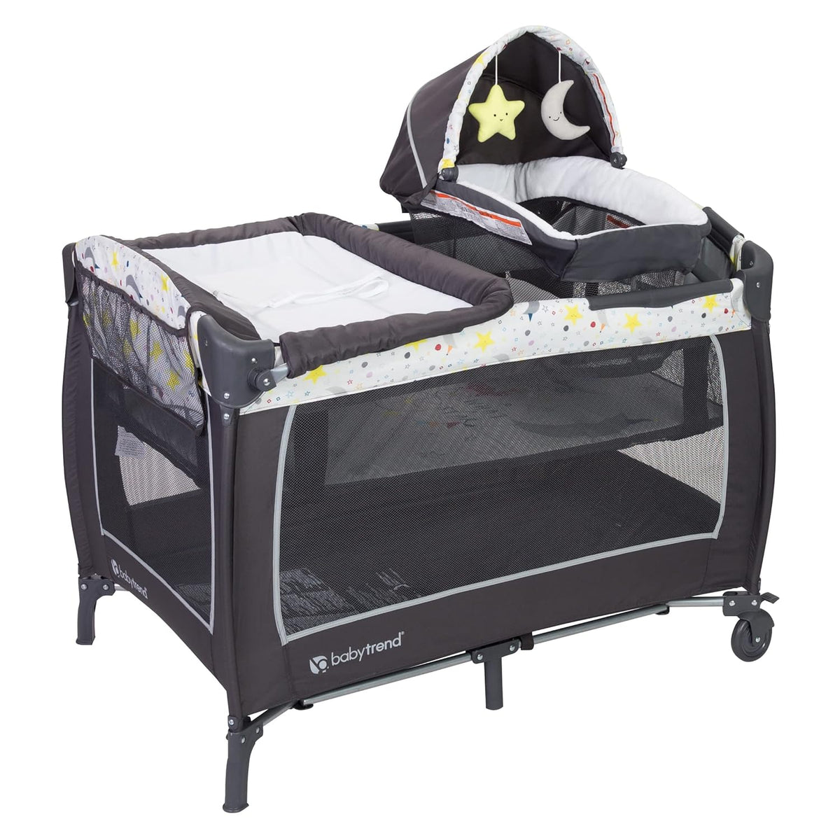 Baby Trend Lil' Snooze Deluxe II Centro de Guardería, Twinkle T...