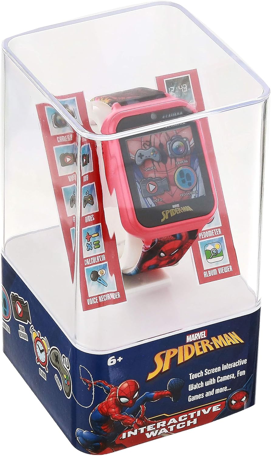 Reloj inteligente Marvel Spider-Man para niños: características div...